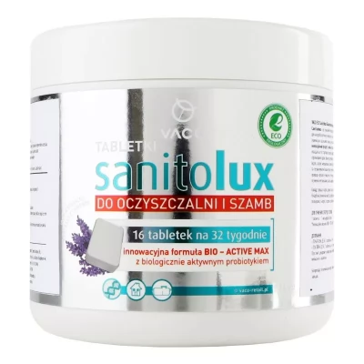 Tablete pentru tratarea foselor septice VACO ECO Sanitolux, 16 buc.