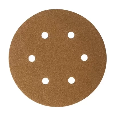 Disc abraziv cu prindere velcro 150mm P220 pe suport din tesatura cu 6 gauri