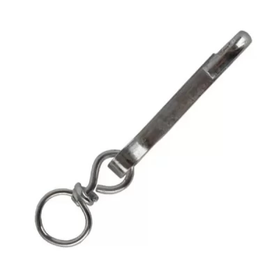 Carabina cu inel 50mm placata cu zinc alb -thumb-4