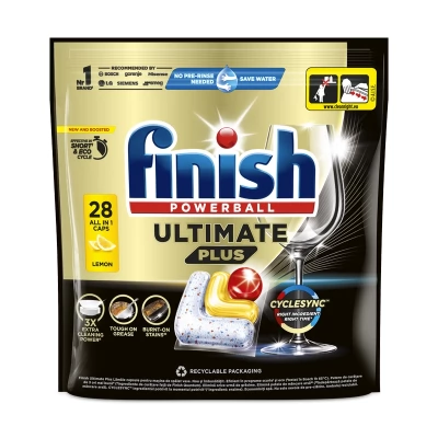 Finish Ultimate Plus All in One Capsule p/u masina de spalat vase Lemon N28