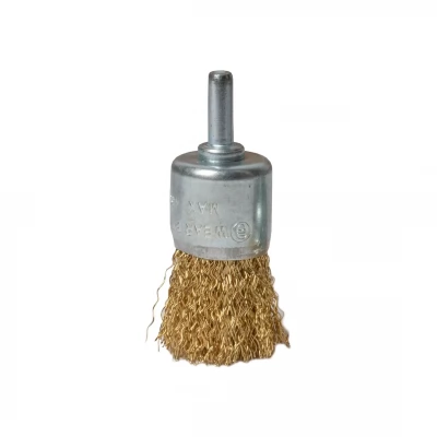 Perie de sarma 15mm, tip pensula, coada 6mm, pentru masina de gaurit