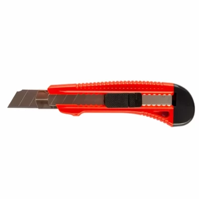 Cutter 18mm cu sina metalica, autoblocare maner din plastic 