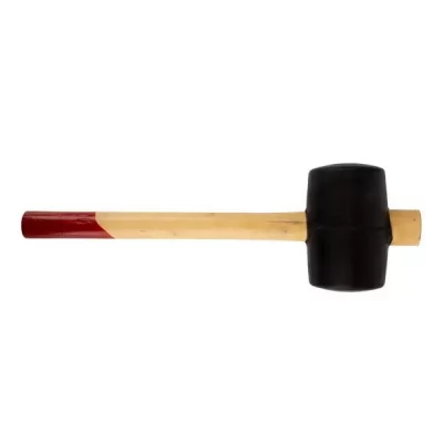 Ciocan din cauciuc negru 0.450 kg cu maner-thumb-2