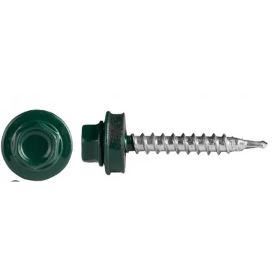 Șurub 4,8x35 autofiletant pe lemn WKRET/ RAL 6005-thumb-2