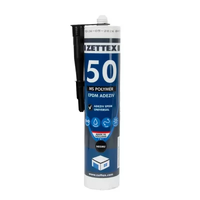 Adeziv-etansant polimeric MS 50_EPDM_290ml, negru Zettex