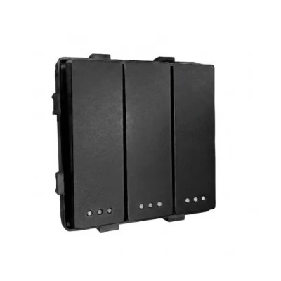 Intrerupator mecanic, NEGRU, CAP SCARA, 3 clape / 16A / Caligate
