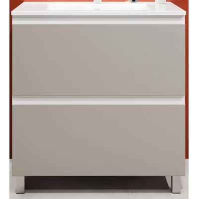 Dulap pentru baie pe pardoseala Bayro Wings sub blat I sub lavoar Allegro 800 light grey