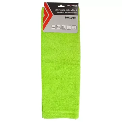 Laveta din microfibra verde 50x50cm