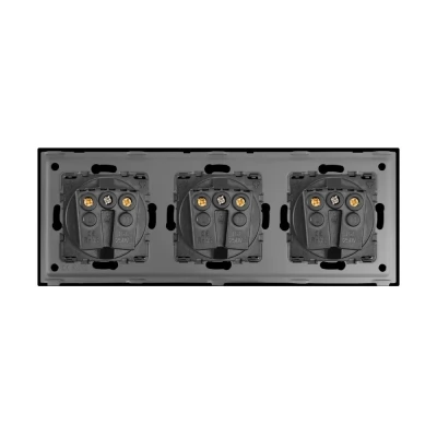 Priza NEGRU, tripla, 16A/86x228mm / Caligate-thumb-4