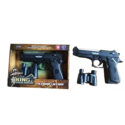 Pistol cu lumina IC, culoare uni, cu telescop, 8610-8