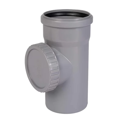 Piesa de curatare PVC d110 (gri)