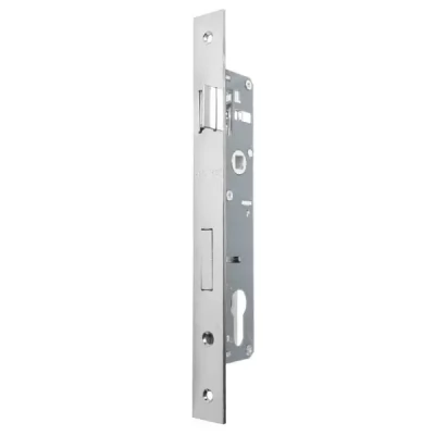 Broasca ingropata usa aluminiu 174x41x14mm, sub cilindru, backset 25mm interax 85mm