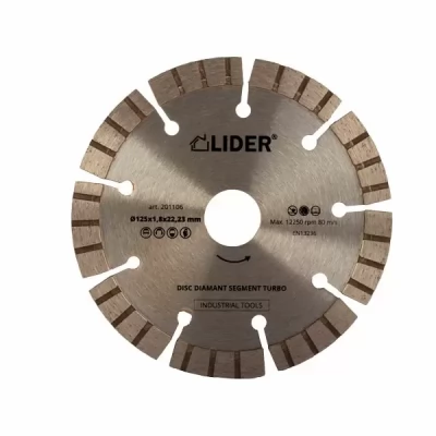 Disc diamantat_segment turbo_125x1,8x22,23mm