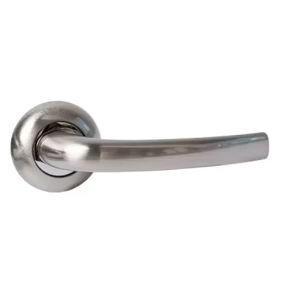 Maner pentru usa P04, p/u usi interne, aluminiu, baza rotunda, culoarea nichel satinat