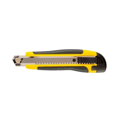 Cutter 18mm cu sina metalica, autoblocare maner din doua componente cu 3 lame