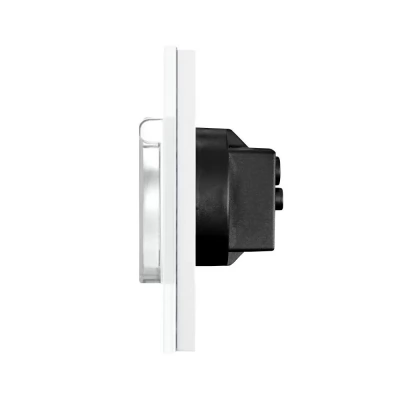 Priza dubla ALB, cu capac protectie apa, 16A / 86*157mm / Caligate-thumb-2
