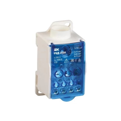 Bloc de distributie pe sina DIN RBD -160A IEK