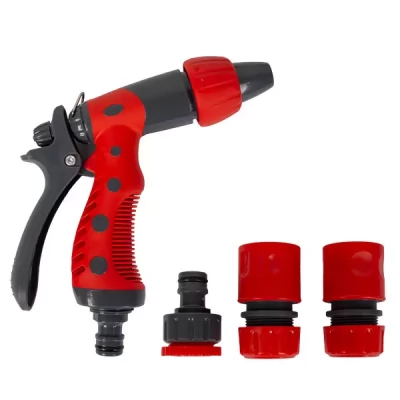 Set cu adaptoare si pistol p/u irigat 4 piese