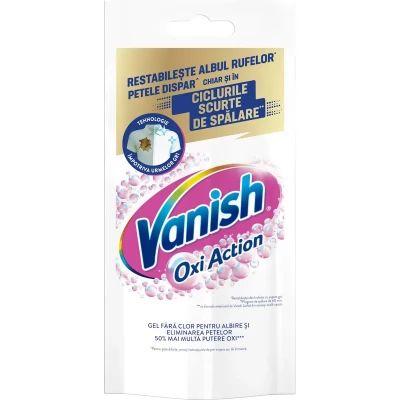 Vanish Oxi Action White Lichid p/u indepartarea petelor p/u haine albe 100ml