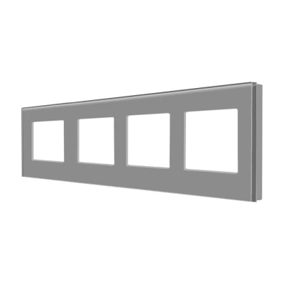 Ramă GRI cvadruplă CALIGATE din sticlă 86x299mm / Caligate
