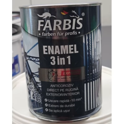 Vopsea 3in1 Farbis Ciocolata RAL-8017, 0.9kg