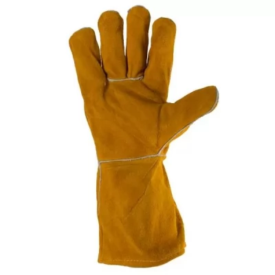 Manusi p/u sudura din piele spalt cu captuseala galbene 11 "(XL) -thumb-1