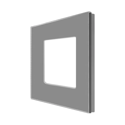 Ramă GRI singulară CALIGATE din sticlă 86x86mm / Caligate