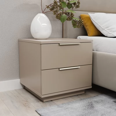Noptiera Bayro Napoli 500x500x500 gri piatra