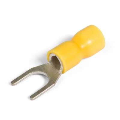 Papuci izolat tip furca SVS 4-6 mm galben 100 bucati MegaWatt