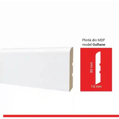 Plinta MDF Gulhane 8cm*14mm*244cm (12buc)