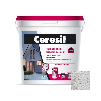 Tencuiala decorativa structurata cu silicon si fibra de armare 25kg