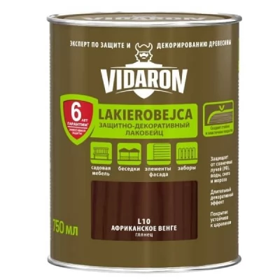 Lac VIDARON L10 venghe african 0,75L, lac-bait pt lemn.