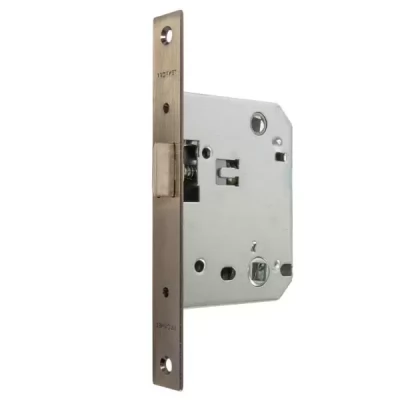 Broasca ingropata, inchizatoare metal cu fixare, 96x74x14mm, backset 50mm, interax 70mm, bron