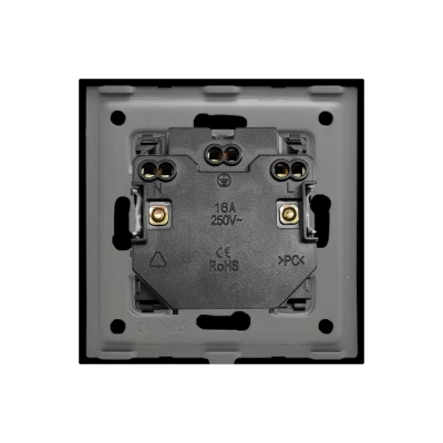 Priza NEGRU, DUAL/86x86mm / Caligate-thumb-4