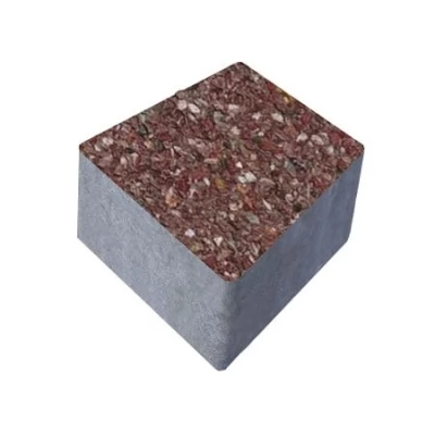 Pavaj vibropresat Oras vechi 6CM spalat bordo 9.0x9.7x7.0