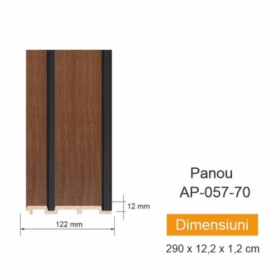Panou de perete AP 057-70 (290x12.2x1.2cm)