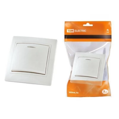 xTaimir intrerupator 1P+Led alb TDM