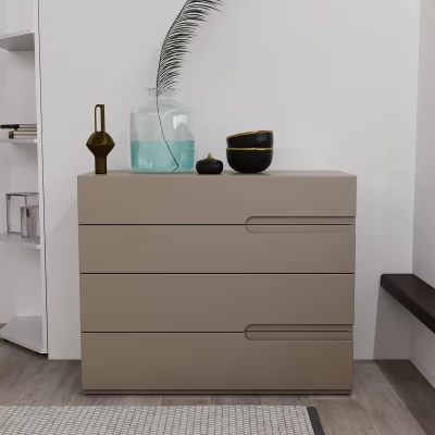 Comodă Bayro Modena 1000x810x450 Mâner Sorrento gri piatra