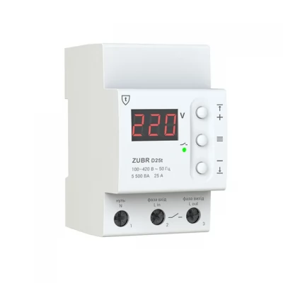 Releu de monitorizare a tensiunii 1F 25A 400V D25t ZUBR