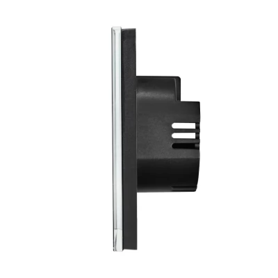 Intrerupator touch NEGRU, 2 clape, 2way/ 86x86mm/800w / CAP SCARĂ / Caligate-thumb-3