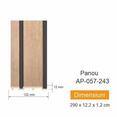 Panou de perete AP 057-243(122x12mm)